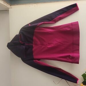 Nike EUC Medium Purple Burgundy Dri-Fit Hoodie Pullover Sweater Jacket